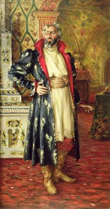 Portrett av Feodor Chaliapin (1873-1938) som Boris Godunov (1551-1605) 1916